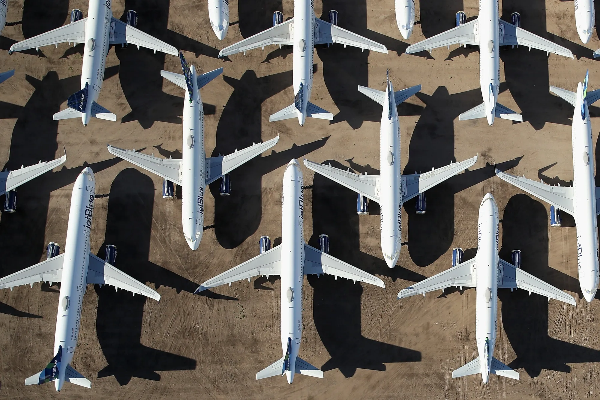 Commercial aircrafts&nbsp;in Marana, Arizona.&nbsp;