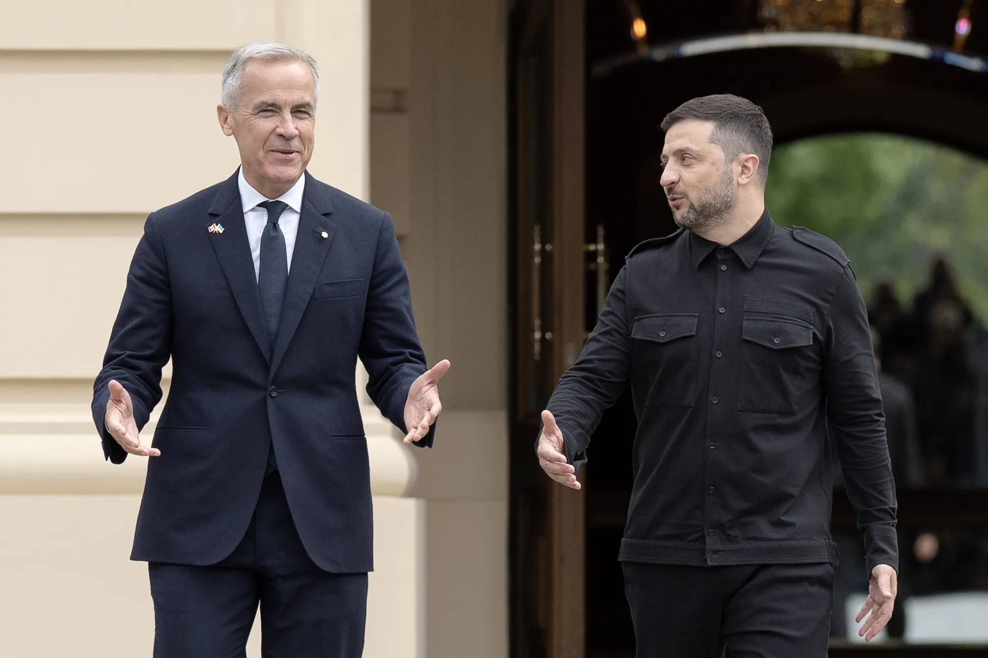 Mark Carney and Volodymyr Zelenskiy