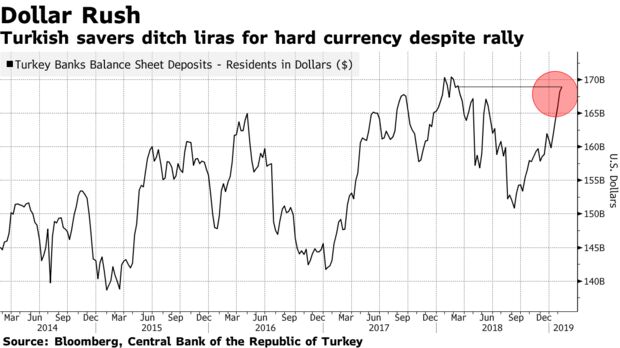 Turkish savers ditch liras for hard currency despite rally
