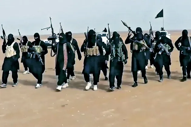 The group’s arsenal includes old Russian tanks, new Humvees, and social media