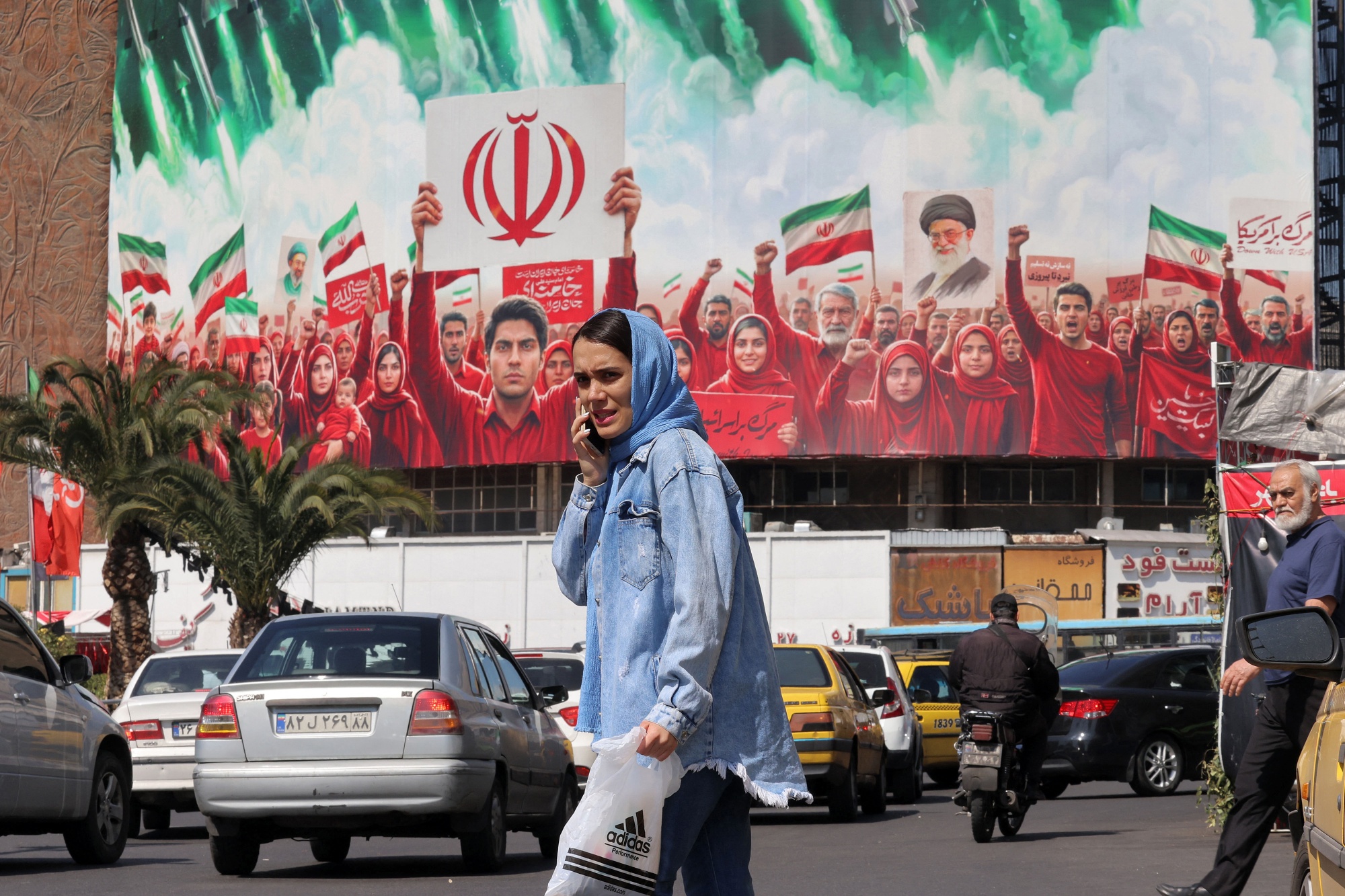 Valiasr Square in Tehran.