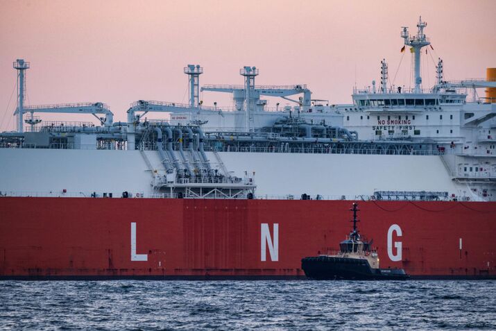 LNG tanker arrives at the "German Baltic" energy terminal