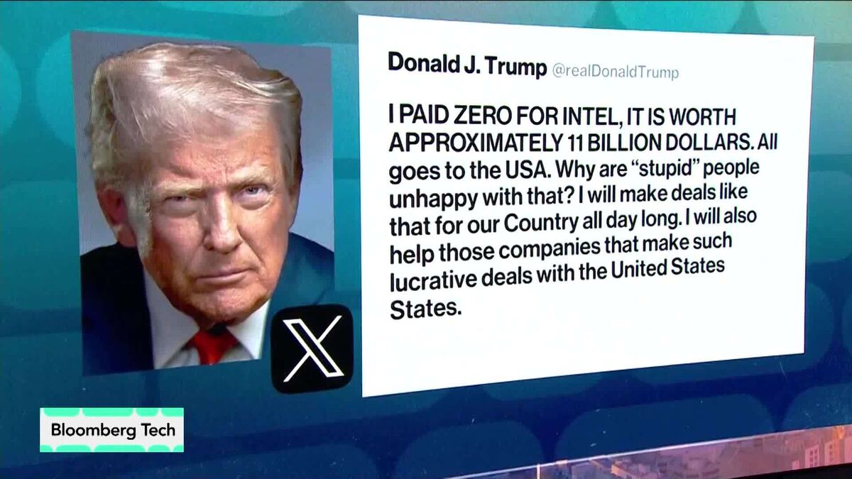 ⚫️ BLOOMBERG: Trump: "Gli Stati Uniti non hanno pagato nulla per la partecipazione in Intel"