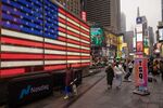 The Times Square neighborhood of New York.