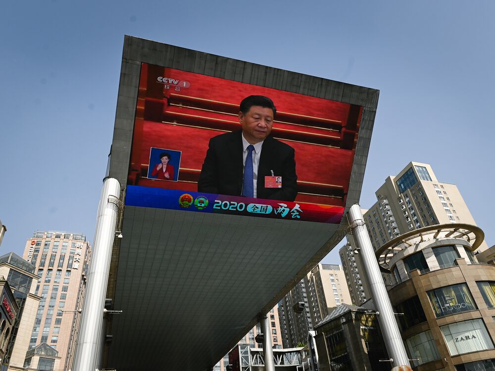 Xi Jinping during the National Peoples Congress  in Beijing in May.