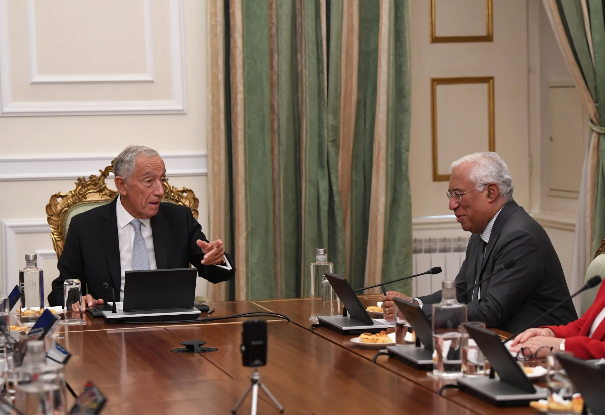 Marcelo Rebelo de Sousa and Antonio Costa.