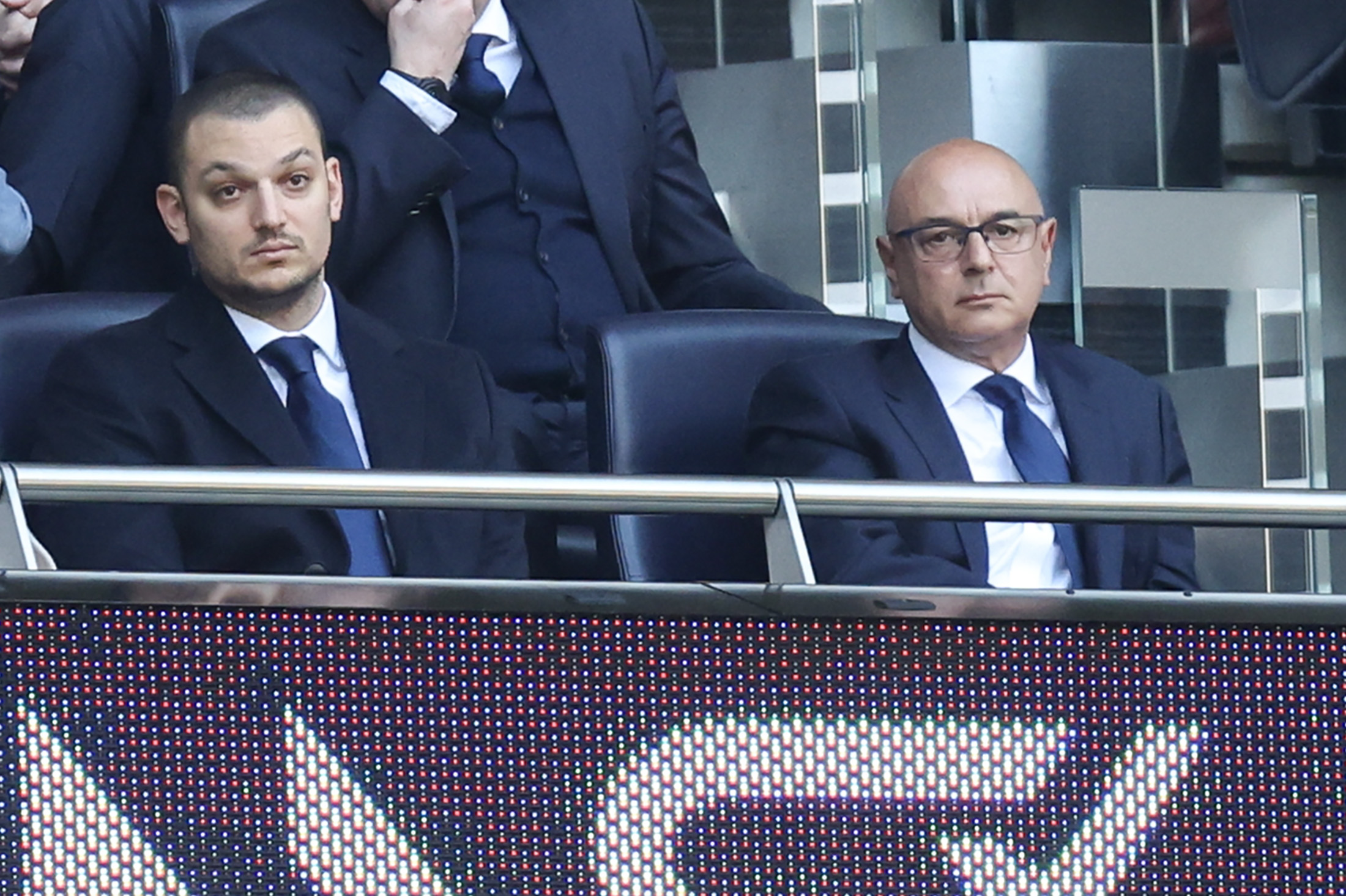 Daniel Levy, right, and his son Josh Levy.