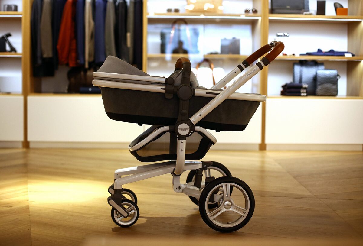 aston martin baby stroller