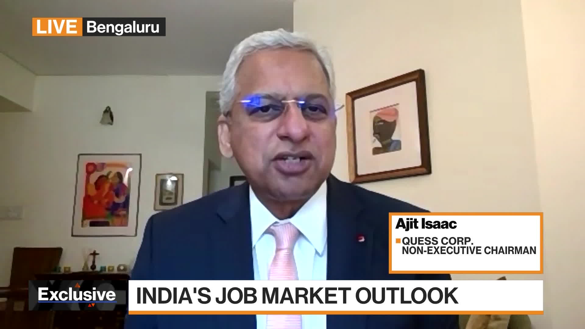 Watch Quess Corp. Ajit Isaac On India's Job Market - Bloomberg