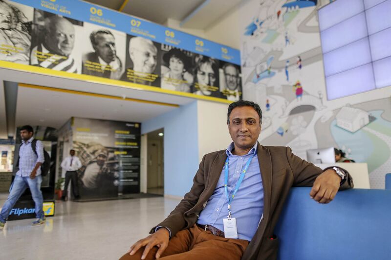 Kalyan Krishnamurthy, chief executive officer of Flipkart Online Services Pvt, poses for photograph in Bengaluru, India, on Friday, Feb. 3, 2017. Photographer: Dhiraj Singh/Bloomberg