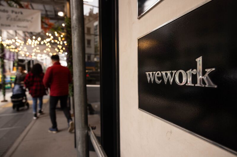A WeWork co-working office space in New York, US, on Tuesday, Nov. 7, 2023.