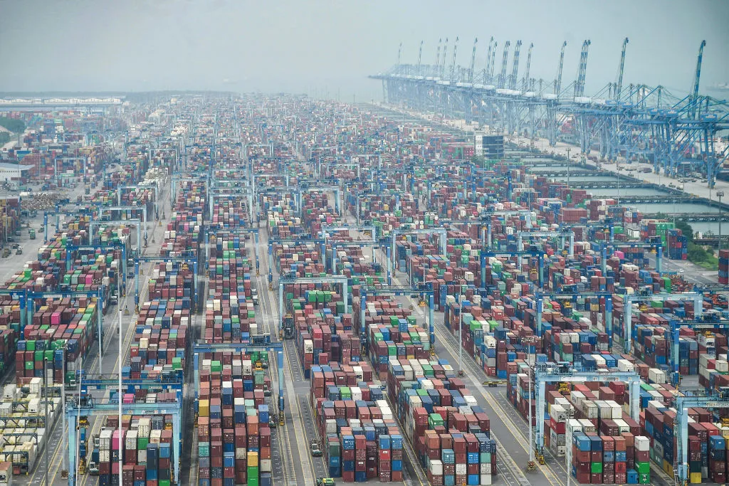 Port Klang on the outskirts of Kuala Lumpur.&nbsp;