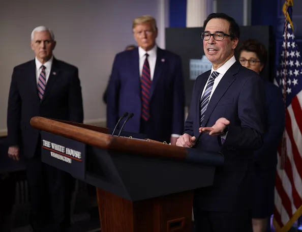 The pressure is on Treasury Secretary Steven Mnuchin to fund the government.