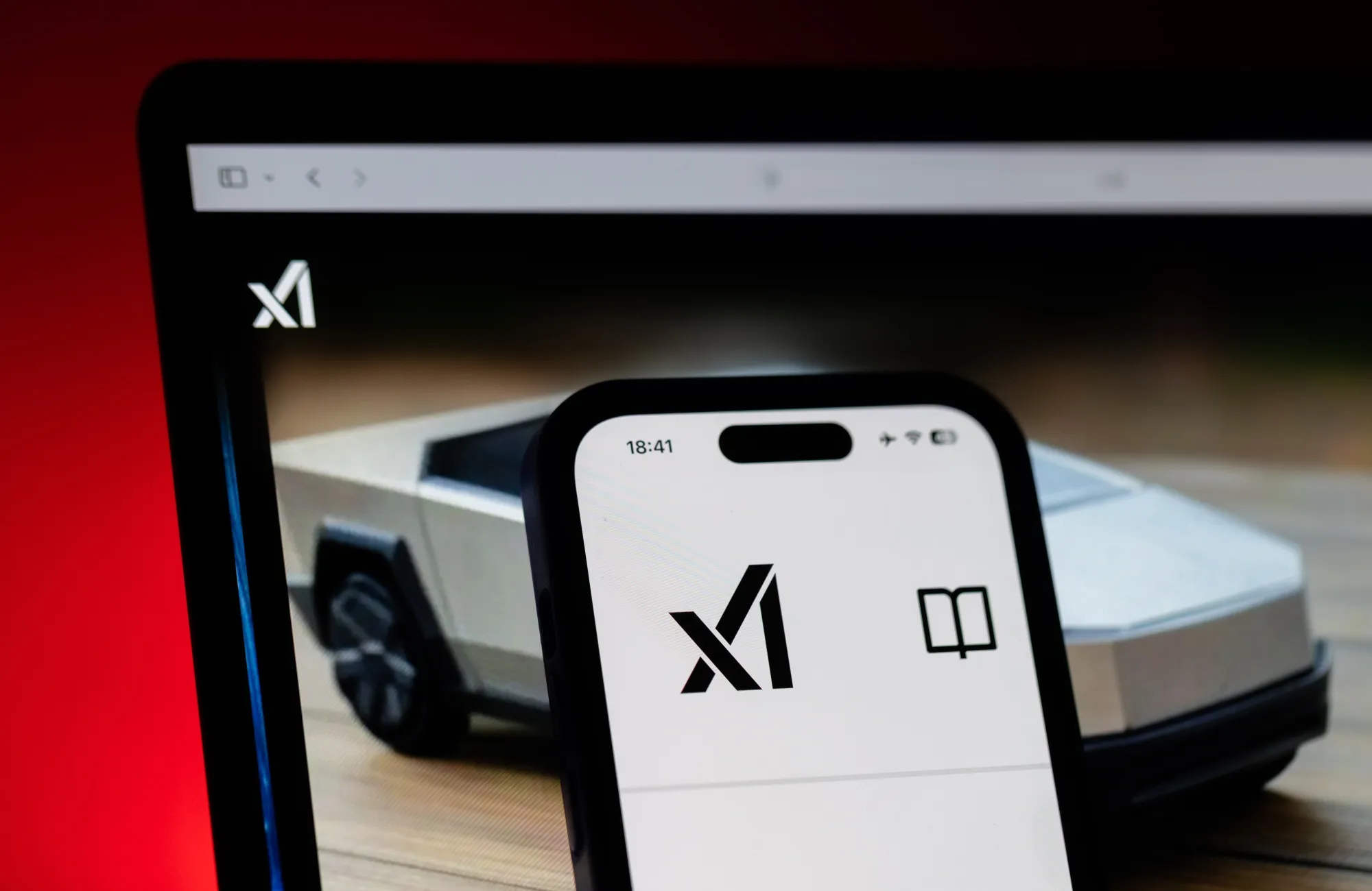 The logo of xAI on a smartphone.