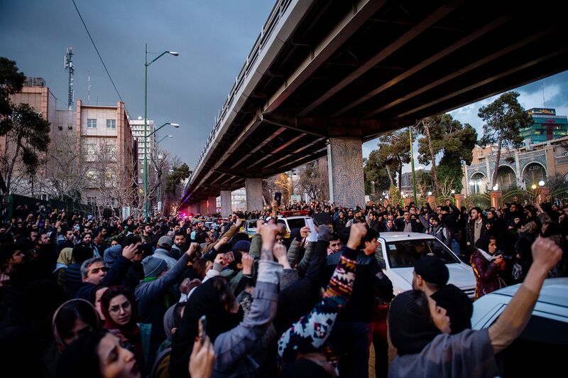 Vigil in Tehran After Iran Admits Downing Jet