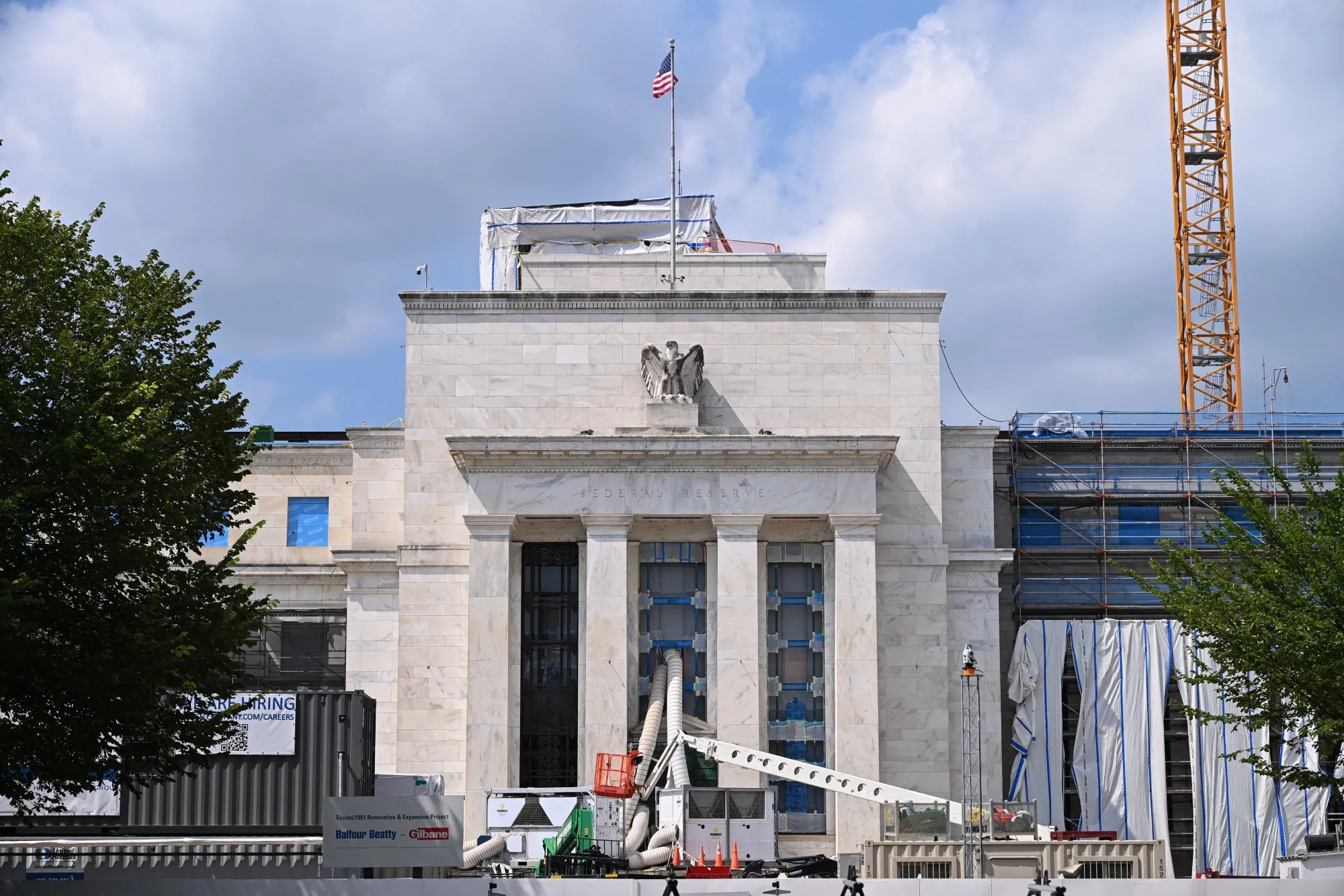 Renovation work on the Marriner S. Eccles Federal Reserve building has prompted a probe on&nbsp;Chairman Jerome Powell amid a&nbsp;push from President Trump for lower interest rates.