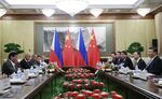 Rodrigo Duterte meets Xi Jinping in Beijing on Aug. 29.