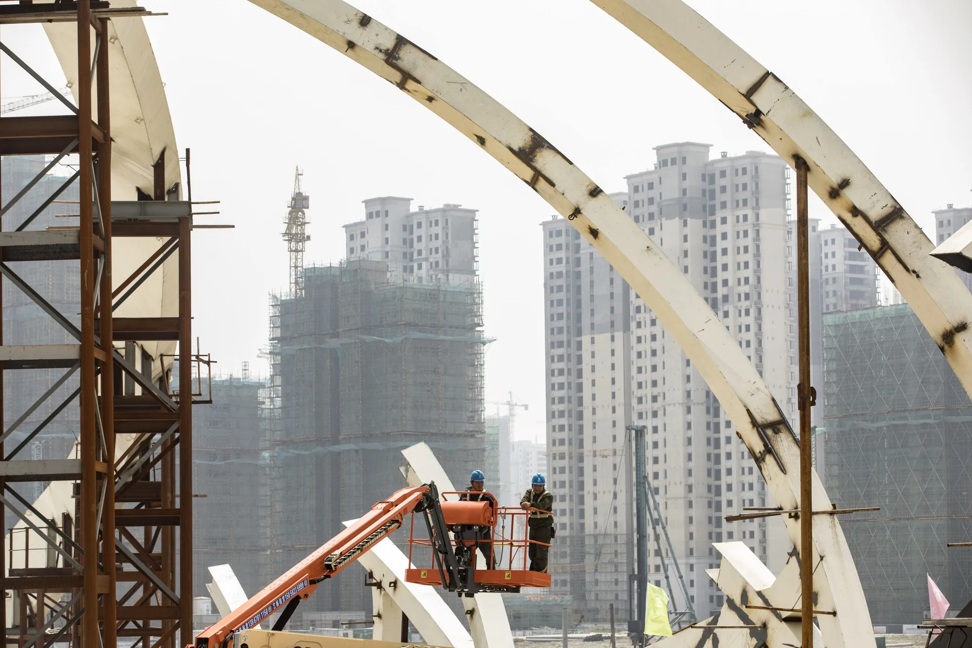 Construction of the Hangzhou Bay New Zone 