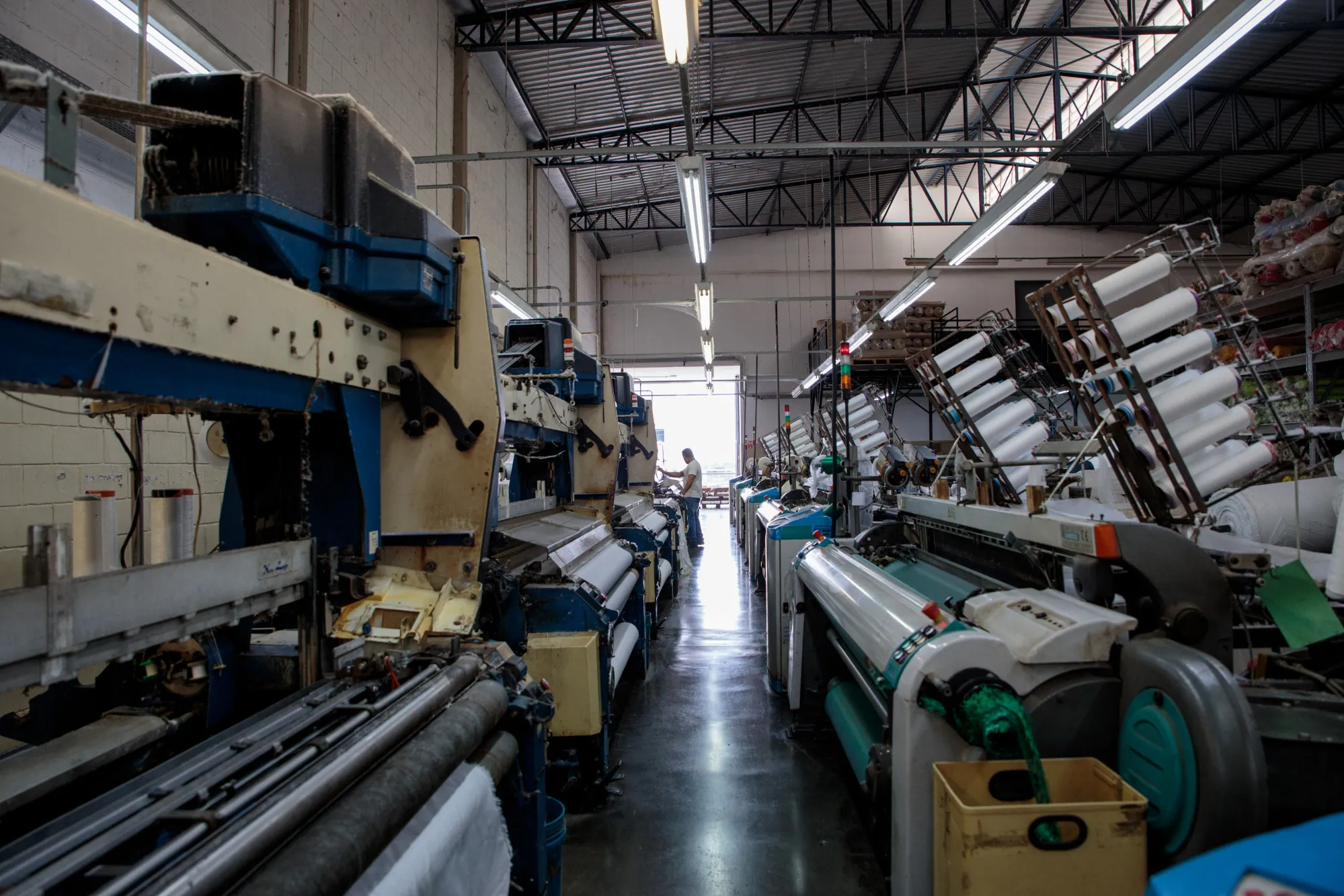 Operations Inside A Textile Manufacturing Facility Ahead Of GDP Figures 