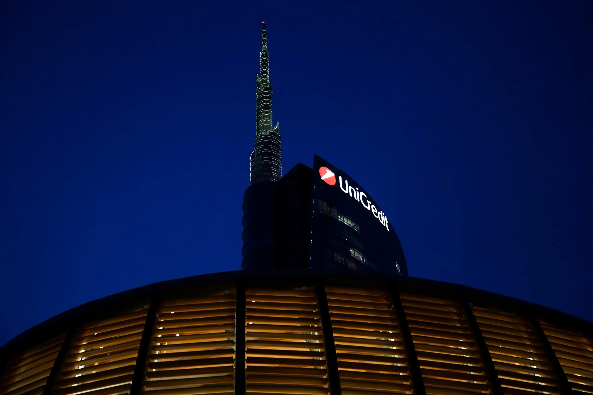 &nbsp;UniCredit headquarters in Milan.