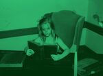 Claire Suddath, age 6, in James Z. George’s law library