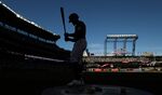 Taylor Trammell of the Seattle Mariners stands on deck&nbsp;against the Chicago White Sox at T-Mobile Park&nbsp;in Seattle, Washington on Sept. 5.&nbsp;