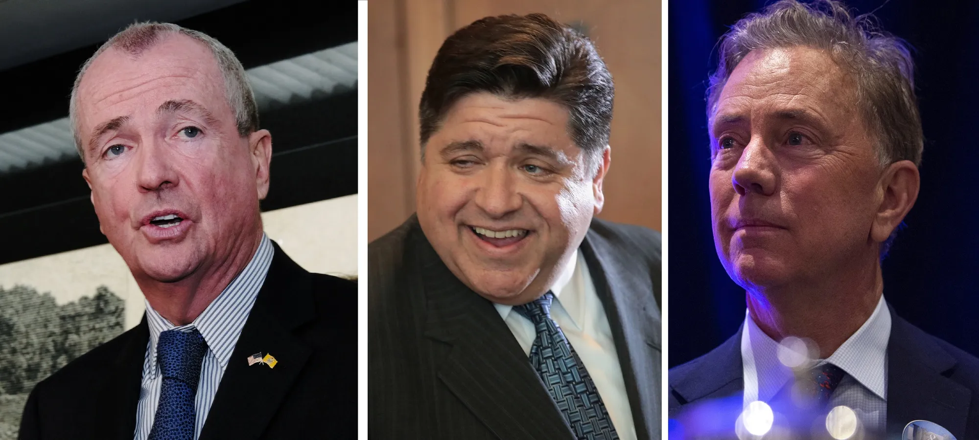 Philip Murphy of New Jersey,&nbsp;J.B. Pritzker of Illinois and&nbsp;Ned Lamont of Connecticut.