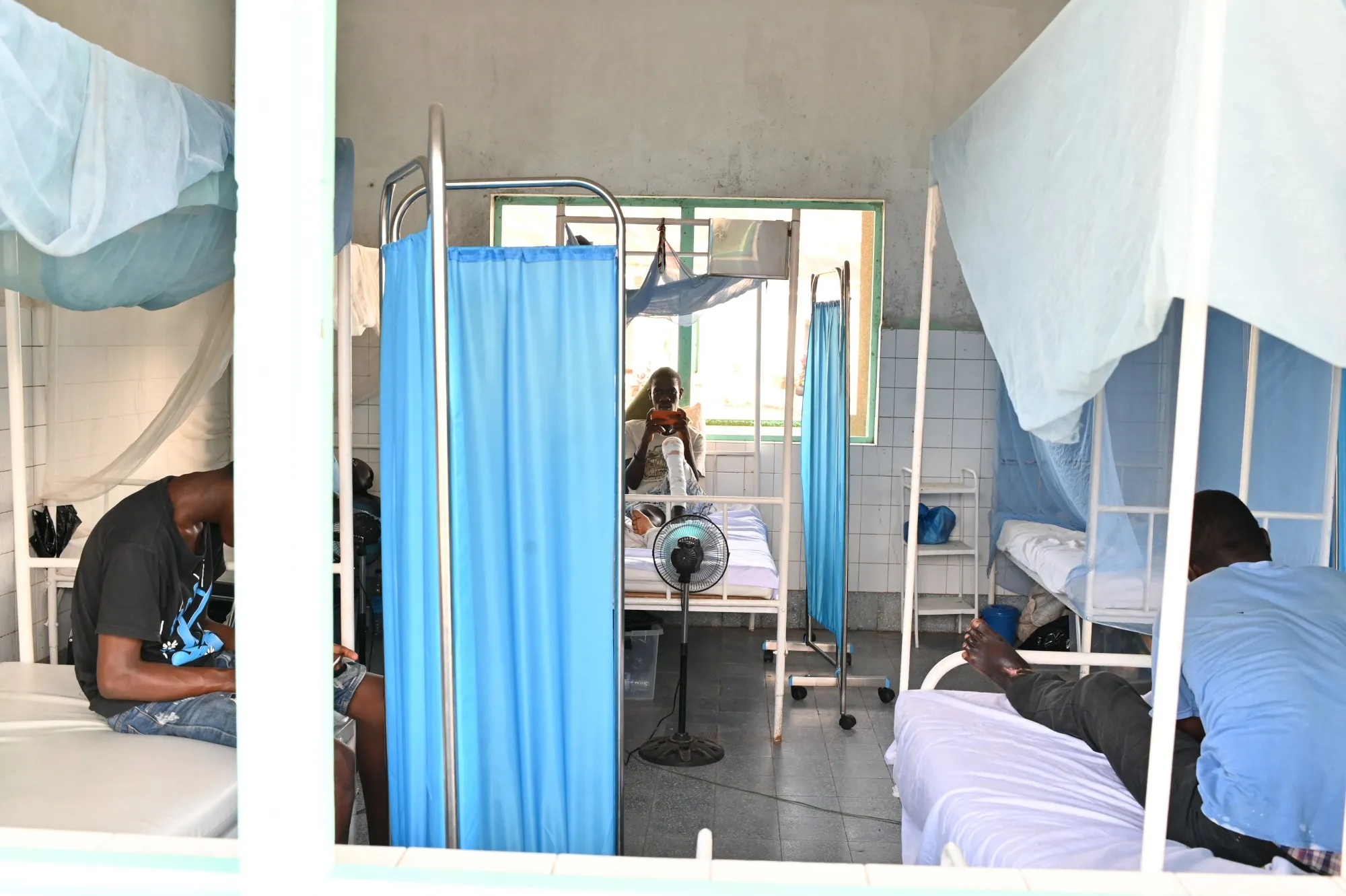 Patients at the Raoul Follereau Institute near Adzope, Ivory Coast.