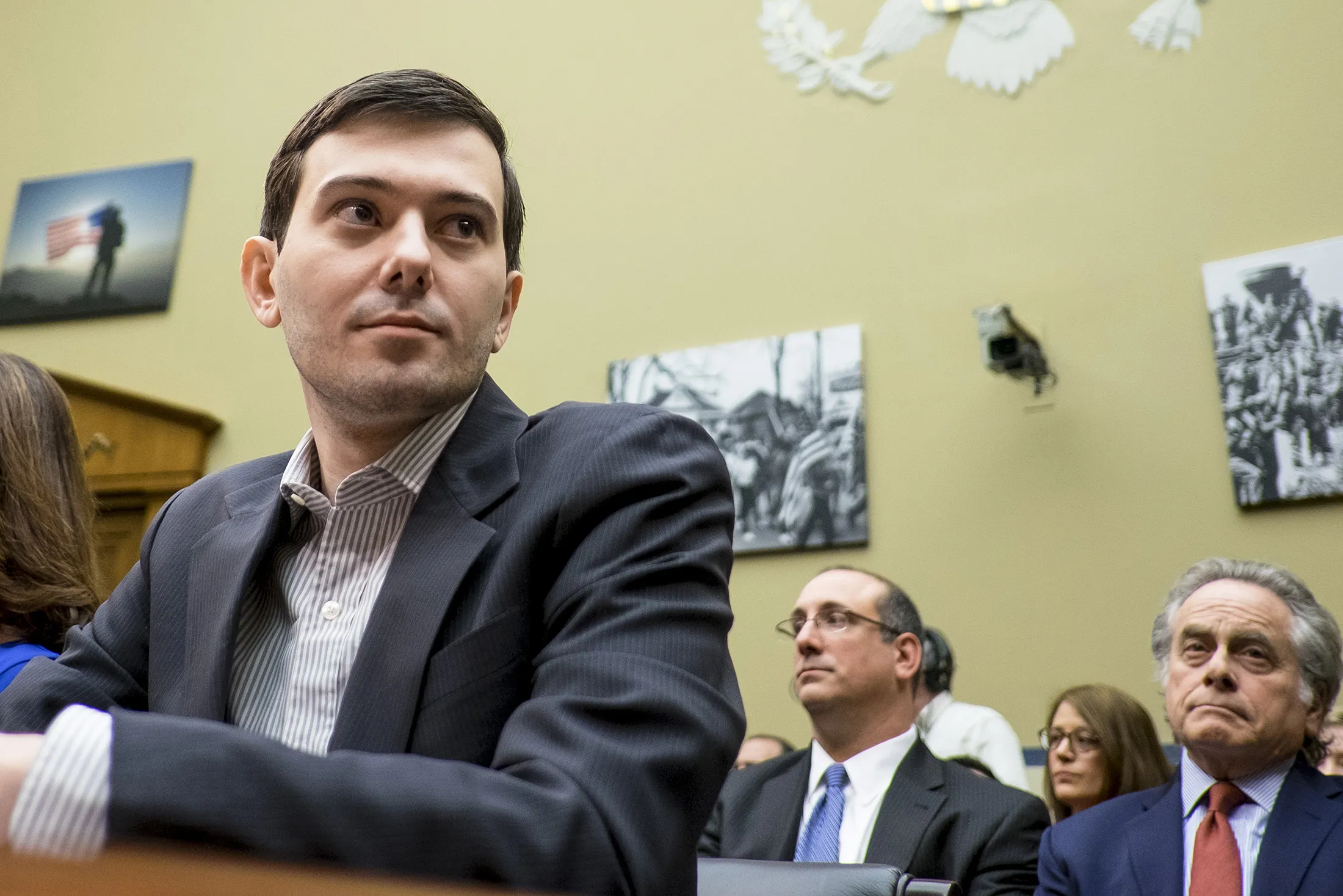 Martin Shkreli appears before a House Oversight and Government Reform Committee in Washington, D.C., on Feb. 4.
