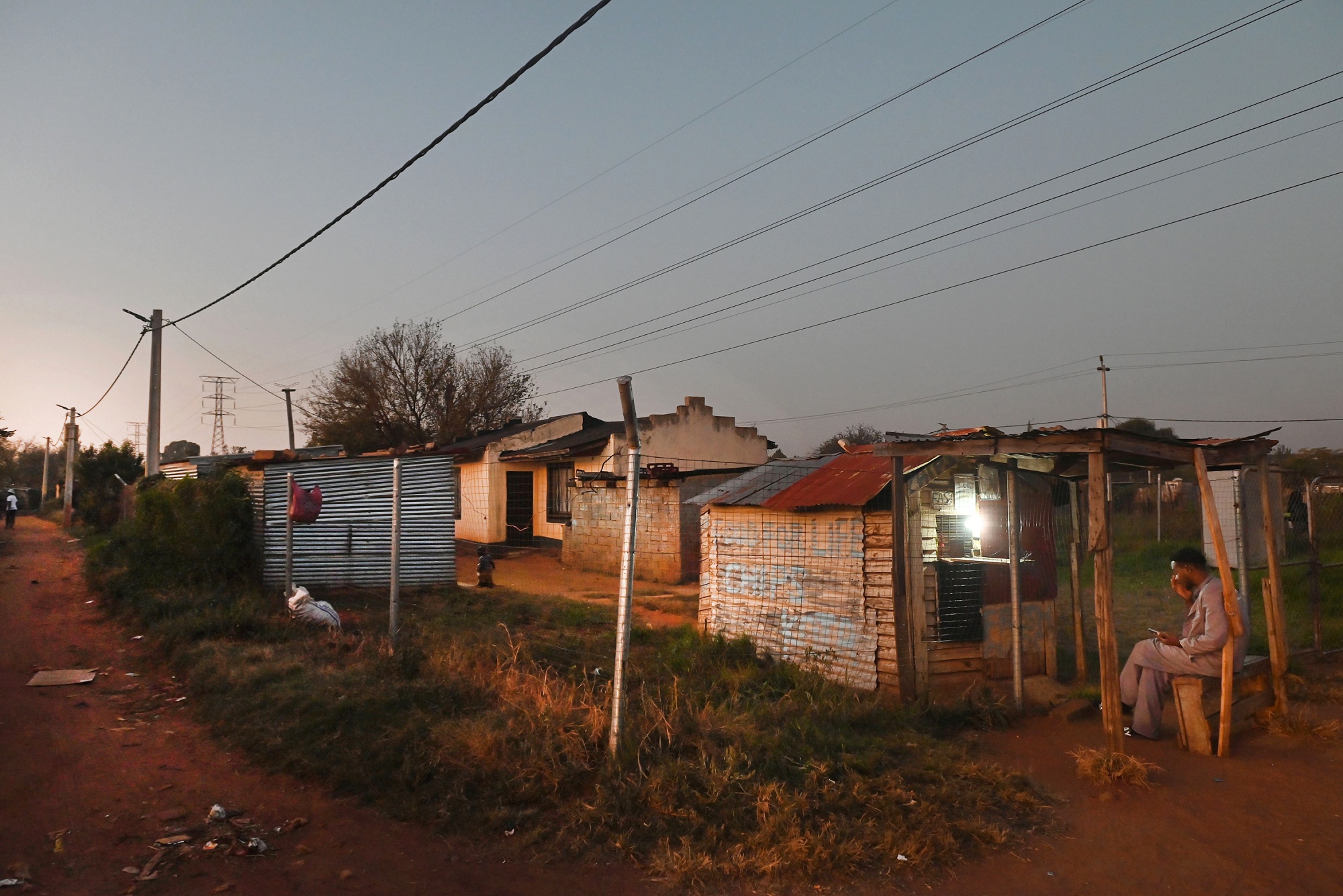 An informal trader's stall in the Slovo Park settlement outside Johannesburg, on May 4.