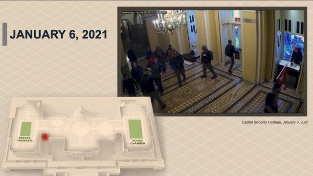 Trial Video: Surveillance Footage Shows Breach of U.S. Capitol