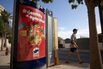 An advertisement for Pringles chips in Palma de Mallorca, Spain