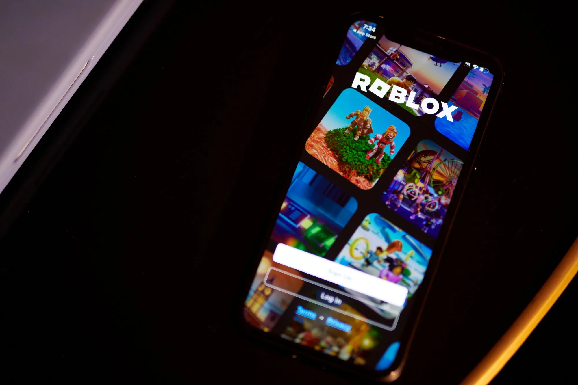 The Roblox app.