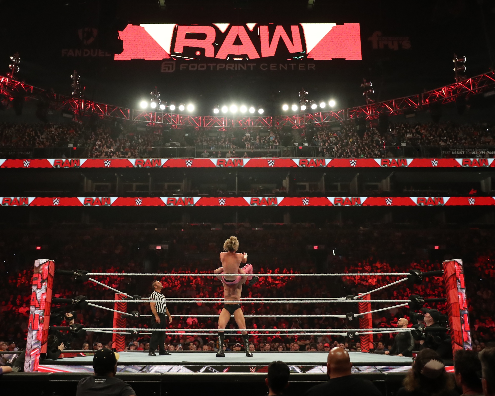 WWE Wrestlemania Raw in Phoenix, Arizona, on March 27, 2023.
