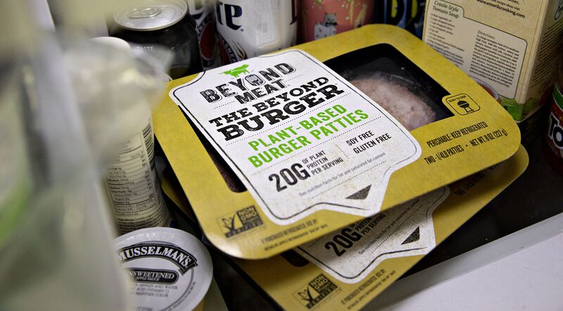 Beyond Meat plant-based burger patties