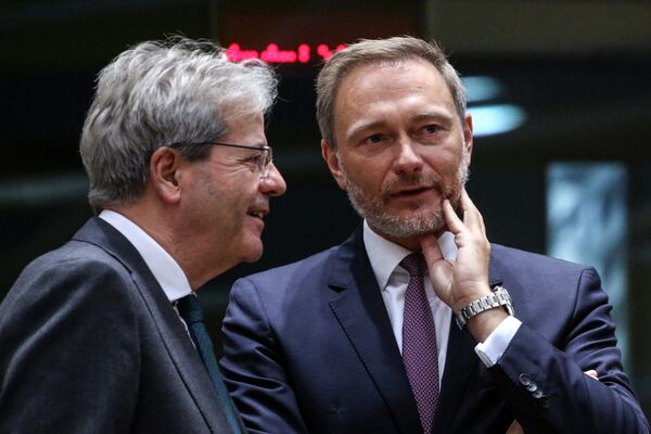 European Union Finance Ministers Eurogroup Meeting