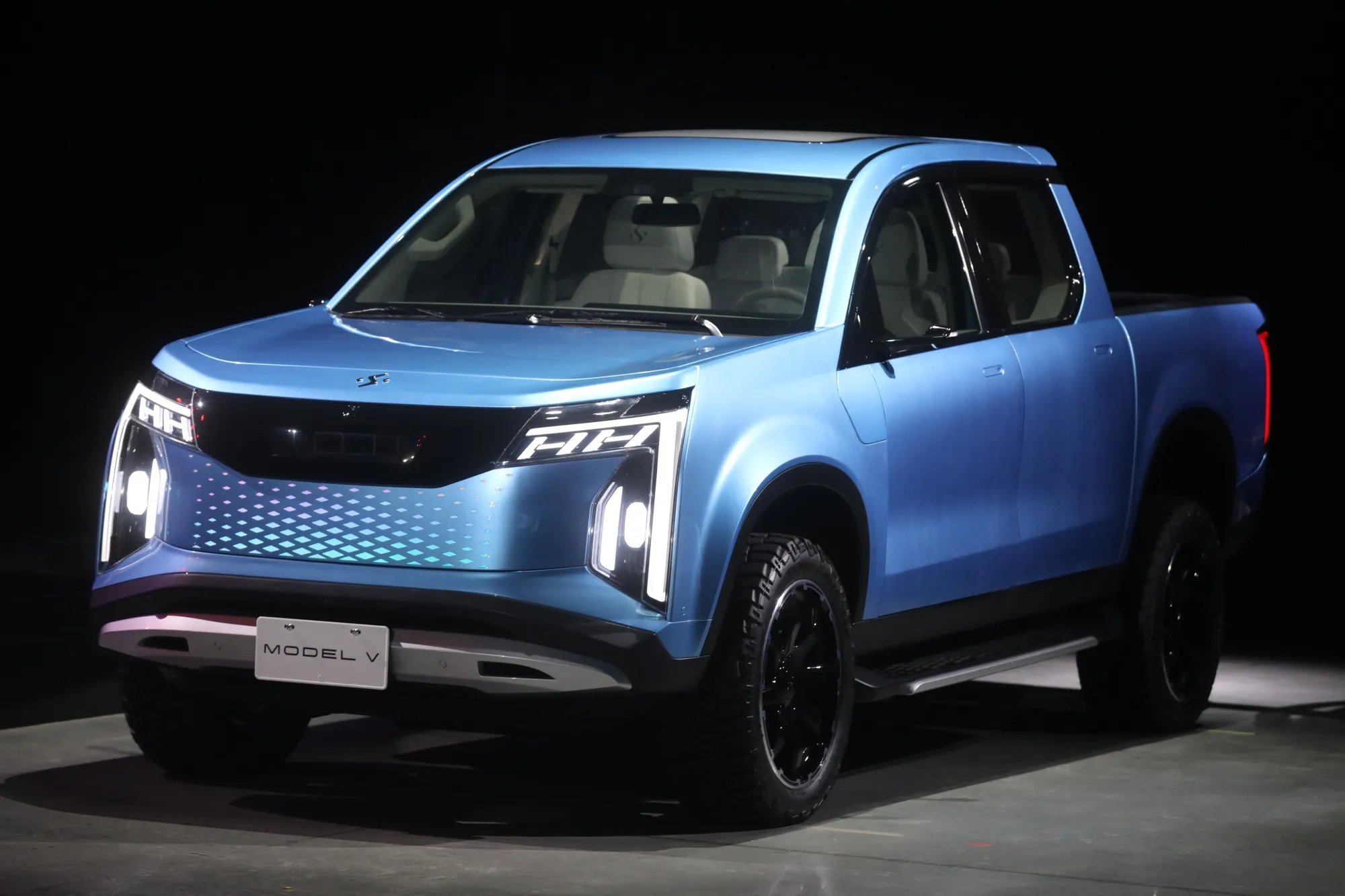 Foxconn Technology Group Model V pickup truck.