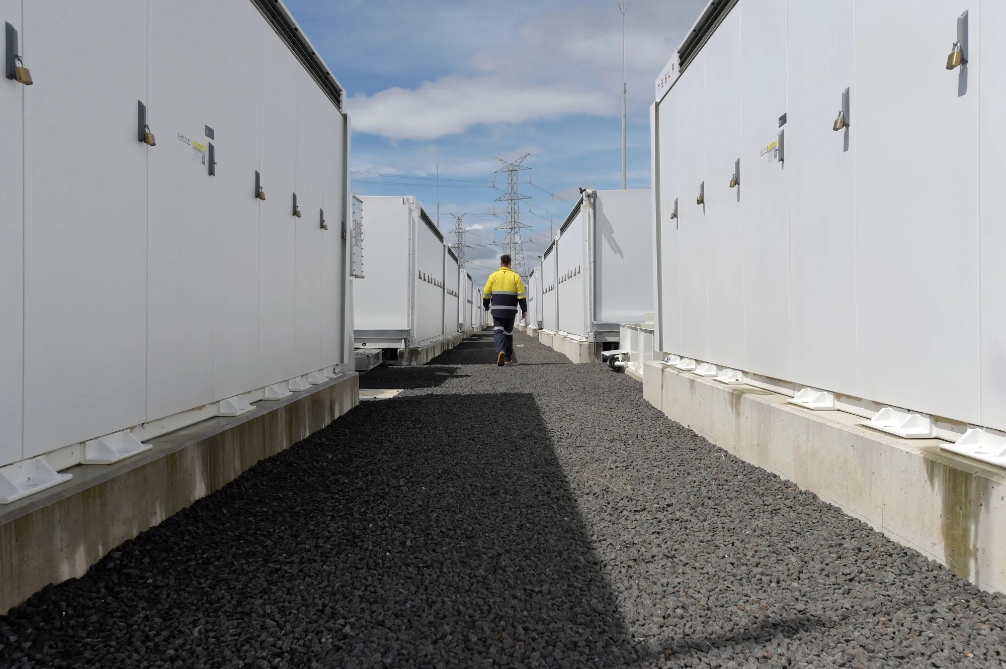 Tesla Inc. Megapack batteries in Australia.