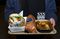 Lunch from Pat LaFrieda inside the Pennsy, a new food hall at Penn Station.