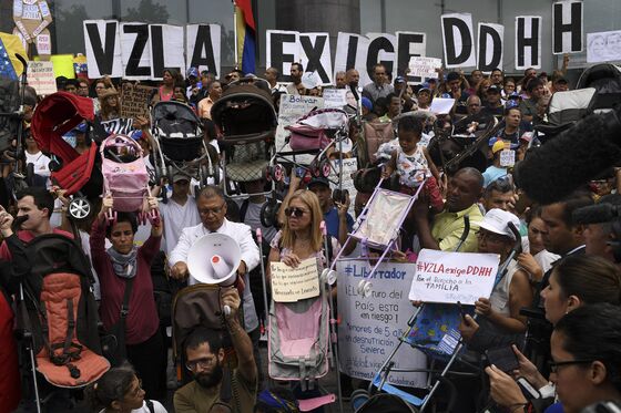 Protests Erupt in Caracas During Venezuela Visit by UN’s Bachelet