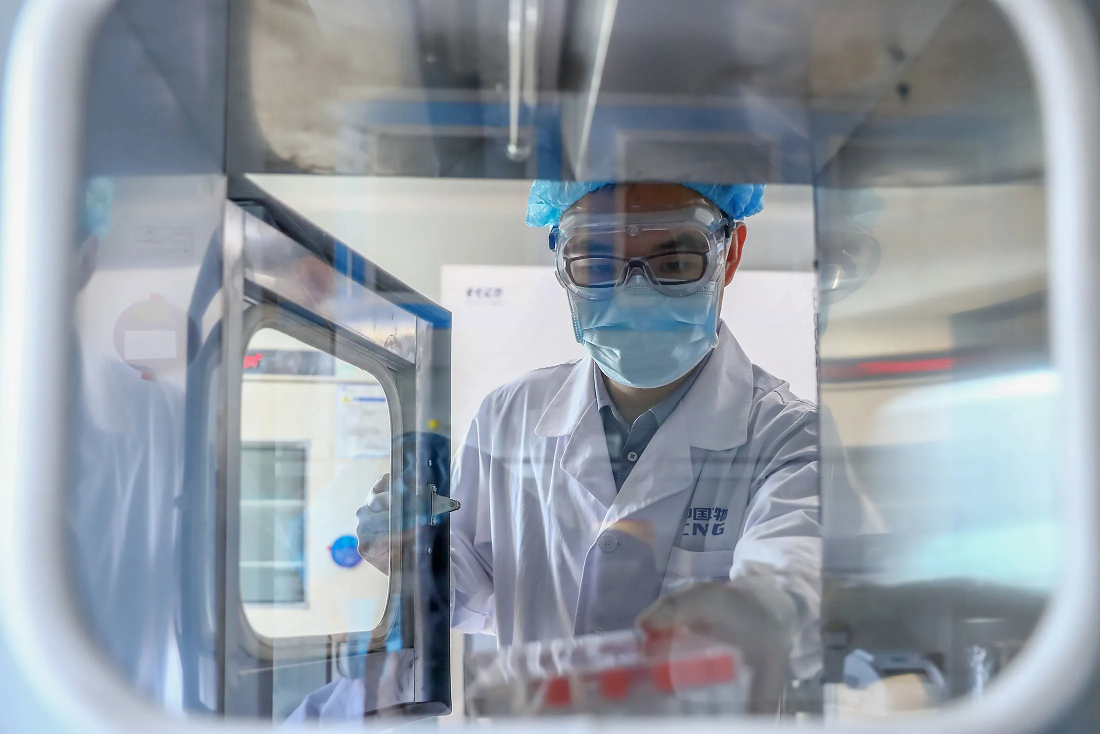 Inside&nbsp;Sinopharm’s vaccine production plant&nbsp;in Beijing.