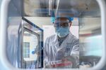Inside Sinopharm’s vaccine production plant in Beijing.