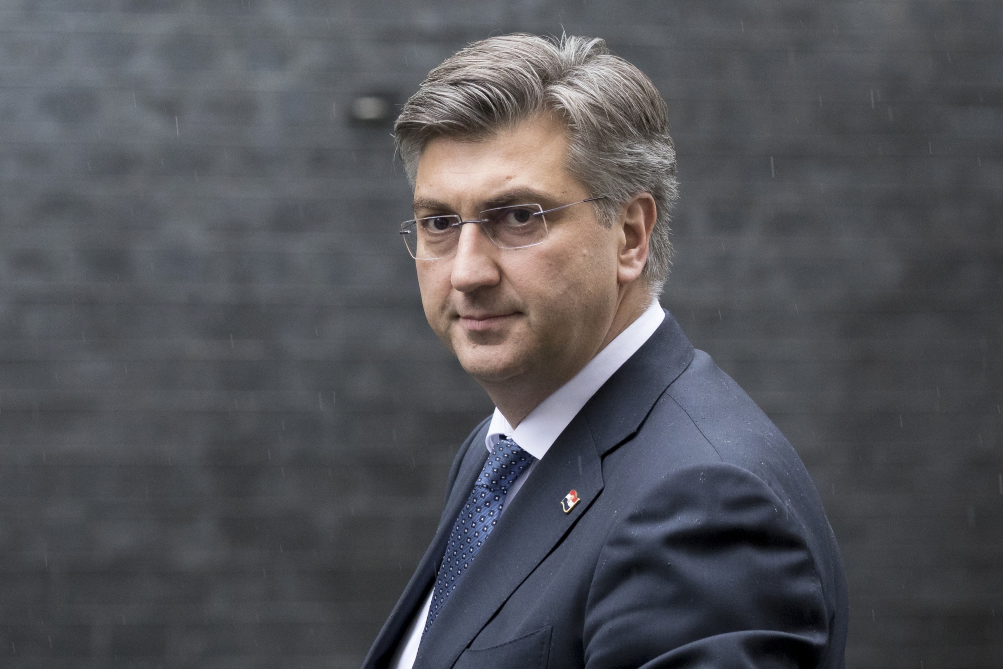 British Prime Minister Johnson receives Croatian Prime Minister Andrej Plenkovic