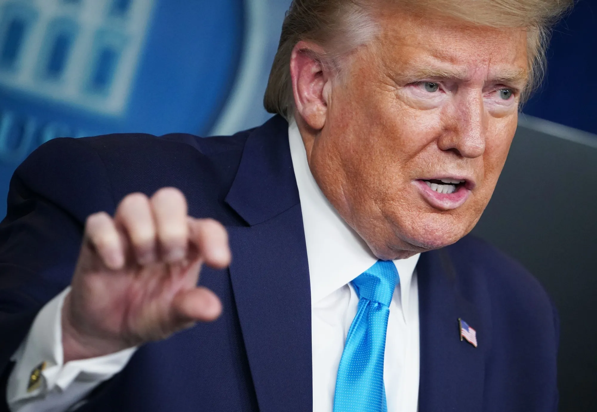 Not so busy with coronavirus that he can’t find time to say “You’re fired.”