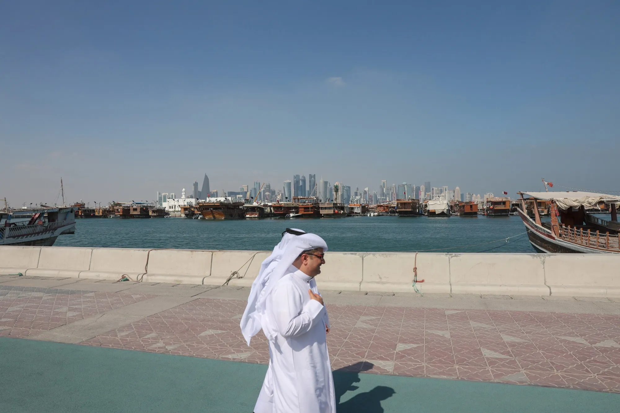 Doha Corniche in Qatar.