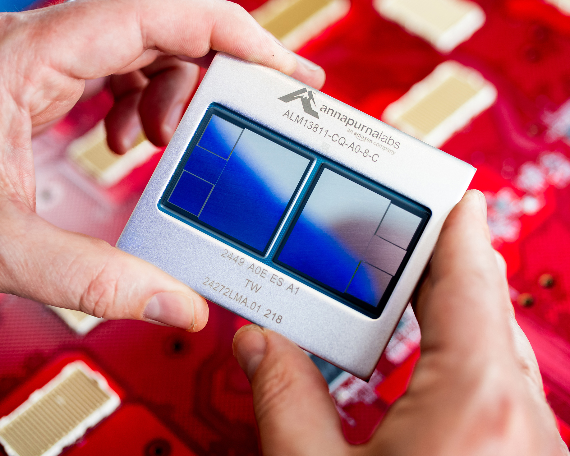 Amazon’s Trainium3 AI chip.