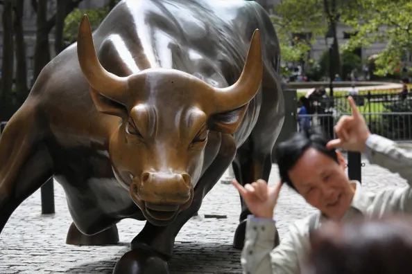 The bulls are running on Wall Street.