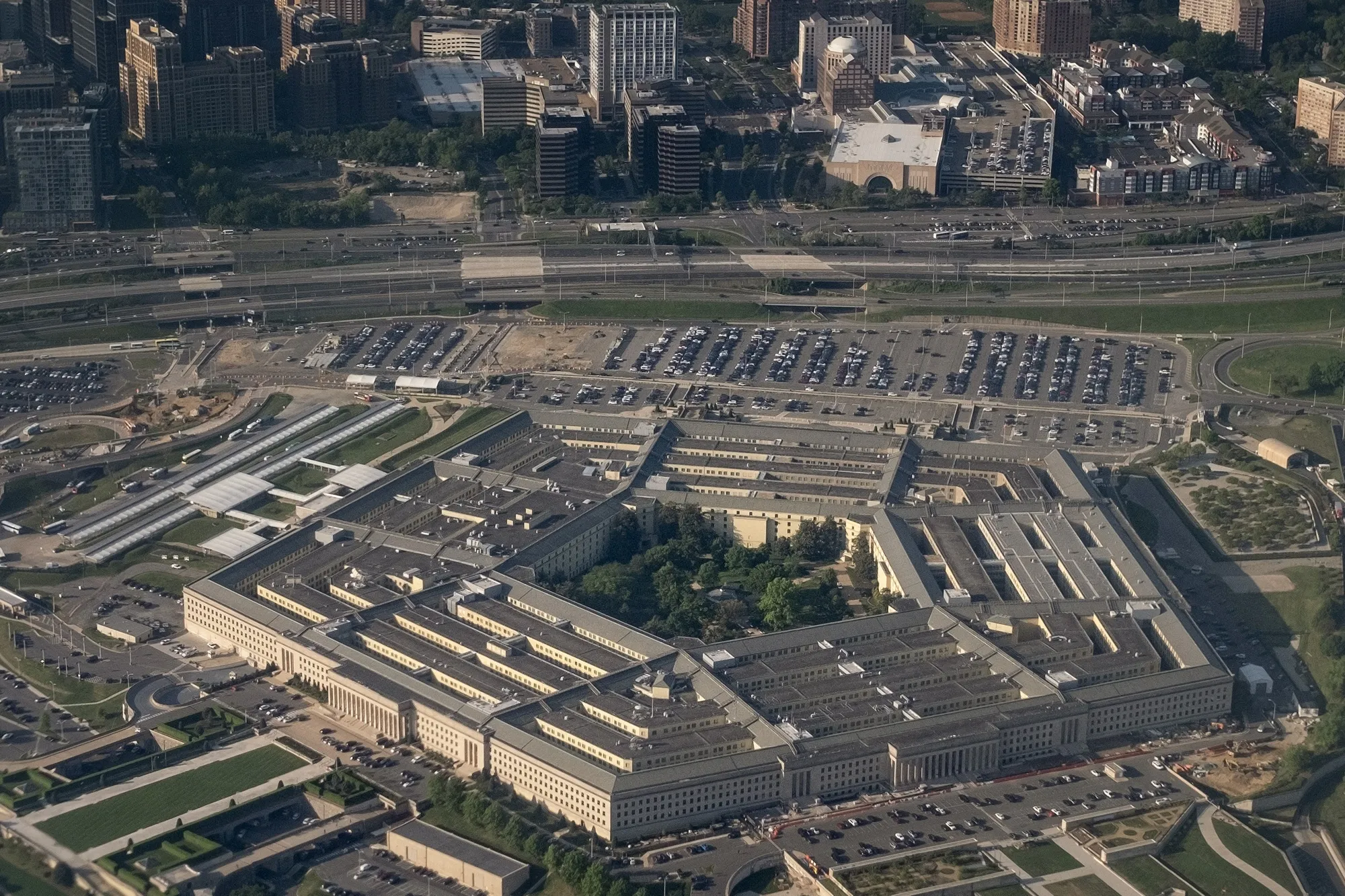 The Pentagon building in Arlington, Virginia, US.