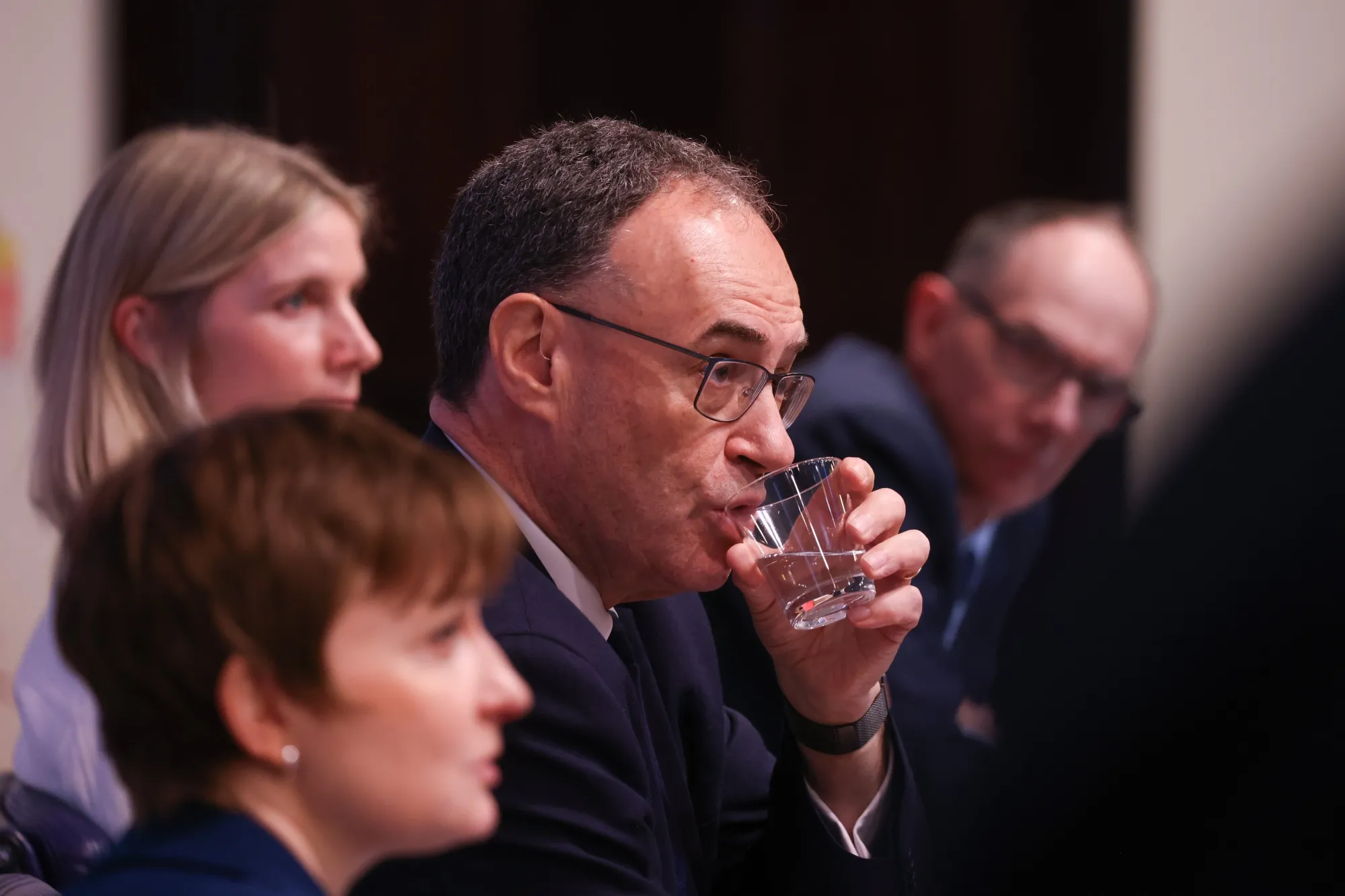 Andrew Bailey, governor of the Bank of England, and colleagues.