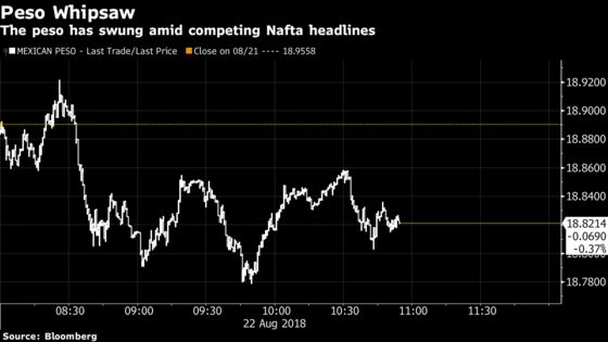 Mexican Peso Rally Shows Traders Are Betting a Nafta Deal Is Near